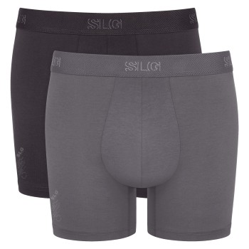 Sloggi 2P SLG Base Short Grå/Sort bomuld X-Large Herre
