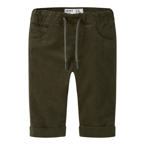 NAME IT Fløjls Bukser Ben Olive Night