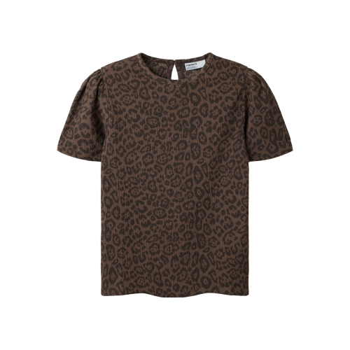 NAME IT T-shirt Linna Chocolate Brown