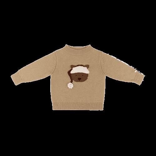 Donsje Amsterdam Denn Trøje I Merinould Latte Melange  Latte Melange-2-3 Y  Beige  2-3 år  Drenge, Piger