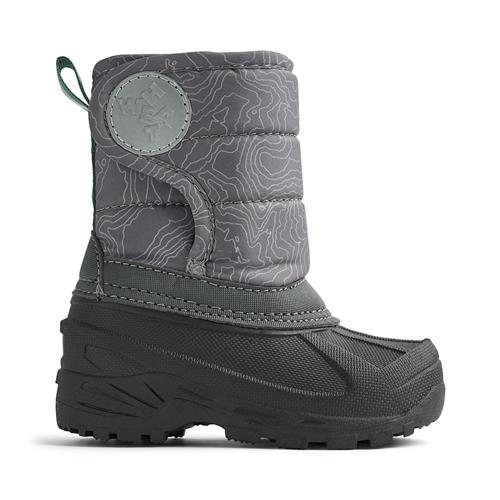 Wheat Winty Vinterstøvler Dark Reflective Map  Dark Reflective Map 32 EU  Sort  32 EU  Drenge, Piger