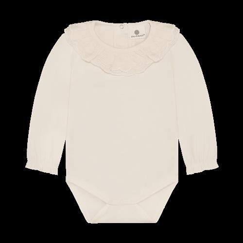 EnFant Langærmet Body Pearled Ivory  Pearled Ivory-68 cm  Beige  68 cm