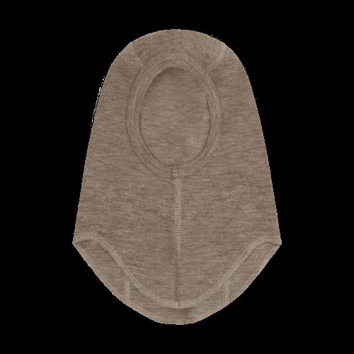 Huttelihut Balaclava Af Uld Savannah Melange  Savannah Melange-44 cm  Brun  44 cm
