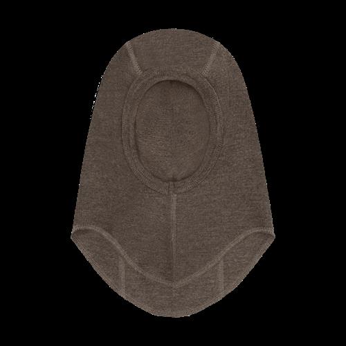 Huttelihut Balaclava Af Uld Brown Melange  Brown Melange-40 cm  Brun  40 cm