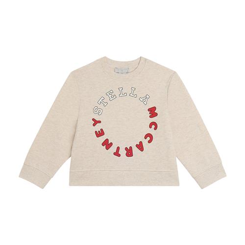 Stella McCartney Kids Sweatshirt Beige Chiaro Melange Beige Chiaro Melange 5 Y  Grå  5 år  Piger