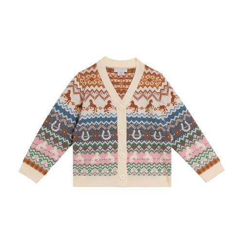 Stella McCartney Kids Knit Cardigan Colourful Colourful 4 Y  Rød  4 år  Piger