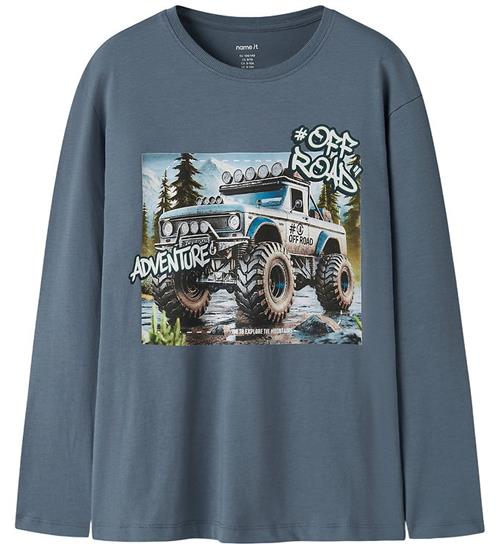 Name It Bluse - NkmVoto - Blue Mirage/Off Road