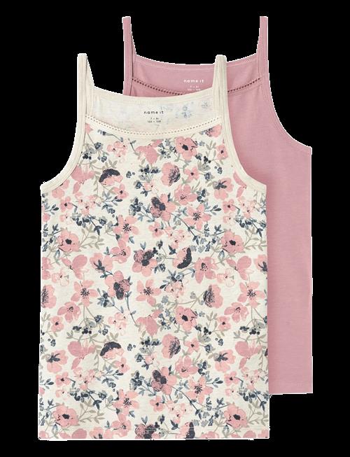 name it | Nkfstrap Top 2P Nostalgia Flower Noos | 134-140