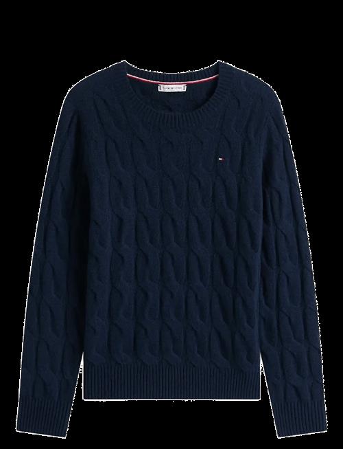 Tommy Hilfiger | Soft Wool Cable C-Nk Ls Swt | XL