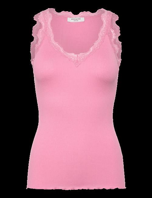Rosemunde | Rwbeatha Silk Sl V-Neck Lace Top | XS