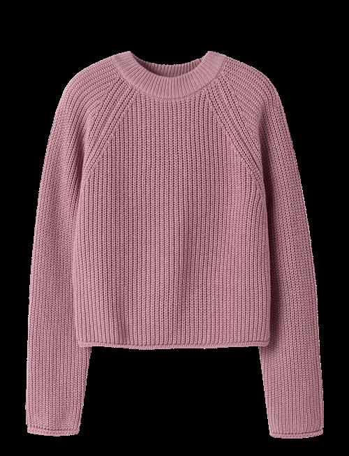 name it | Nkfvenja Ls Loose Short Knit | 134-140