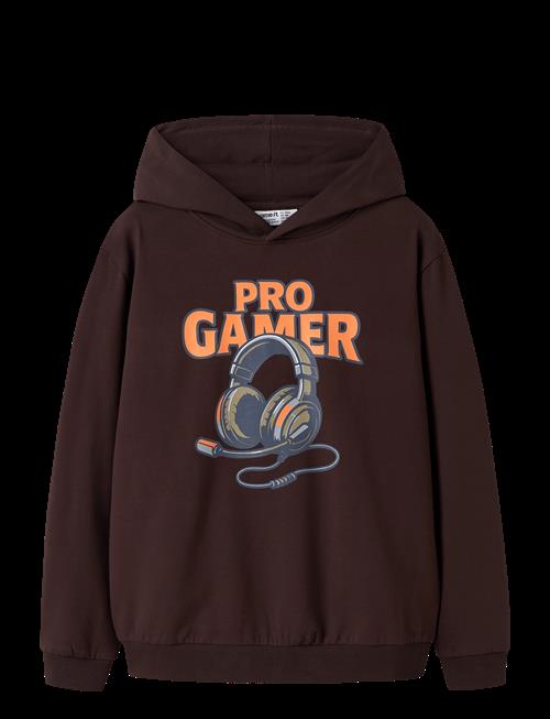 name it | Nkmvugo Ls Nreg Sweat Wh Bru | 134-140