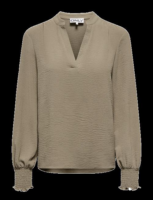 ONLY Carmakoma | Carmetta L/S V-Neck Top Wvn Noos | 46