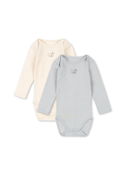 Fanga Fontana Perla 2-pak Krop Buttercream Pearl Blue  Buttercream Pearl Blue 12 months  Hvid  12 måneder  Drenge, Piger