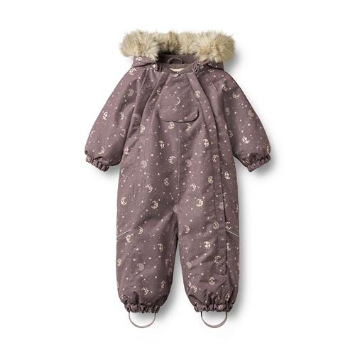 Wheat Nickie Vinterdragt Plum Truffle Stars  Plum Truffle Stars 98 cm  Lilla  98 cm  Drenge, Piger