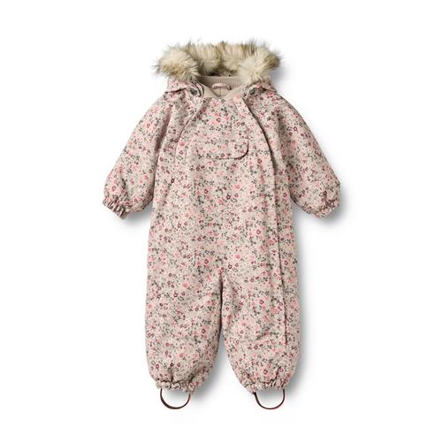Wheat Nickie Vinterdragt Grey Moon Flowers  Grey Moon Flowers 92 cm  Grå  92 cm  Drenge, Piger