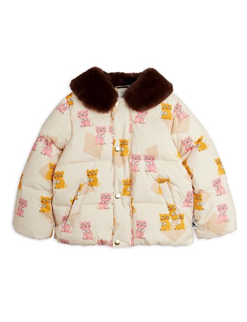 Mini Rodini Kittens Pufferjakke Multi  Multi 92/98 cm  Hvid  92/98 cm  Drenge, Piger