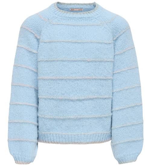 Kids Only Bluse - Strik - KogScandic - Cashmere Blue/Spaceded Ya