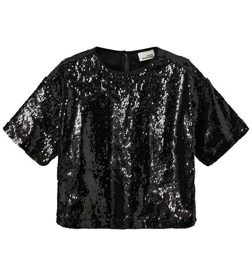 Sofie Schnoor Bluse - Felucasy - Sort m. Pailletter