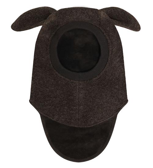 Huttelihut Elefanthue - Uld - 2-lags - Dark Brown Melange