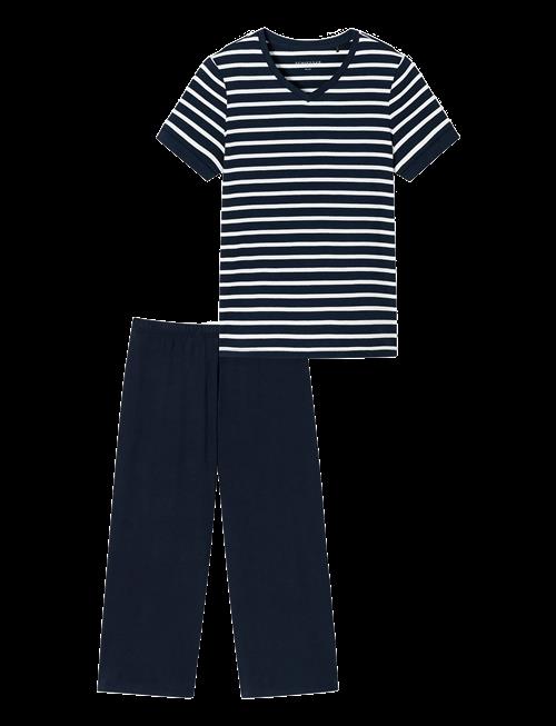 Schiesser | 3/4-Long Midnight Blue Pyjamas - Casual Essentials | XL