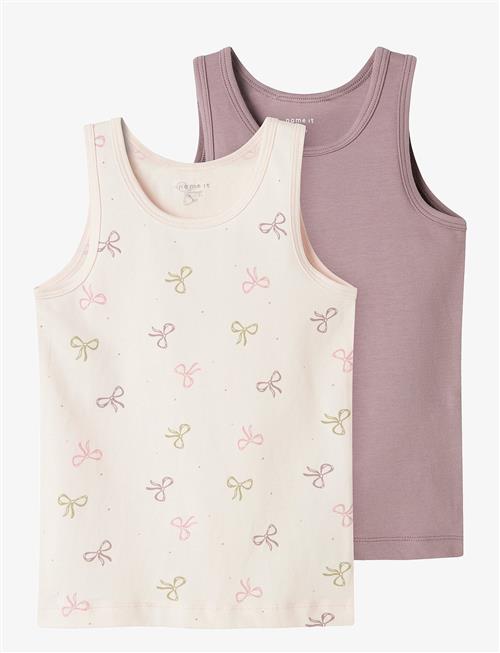 name it | Nmftank Top 2P Barely Pink Bow Noos | 104