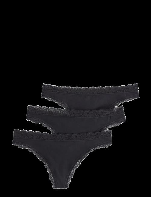 Lindex | 3-Pack Thongs In Cotton | S