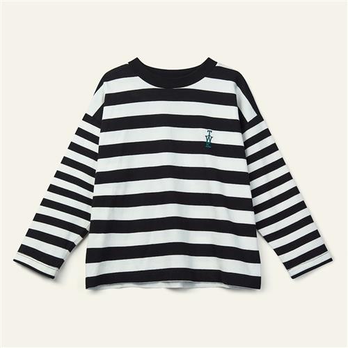 Wynken Duet T-shirt Med Lange Ærmer Black Ecru  Black Ecru 6Y  Sort  6 år  Drenge, Piger