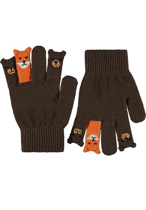 Molo Kaapo Strikkede Handsker Bark Brown  Bark Brown 4-10 Y  Brun  4-10 år  Drenge, Piger
