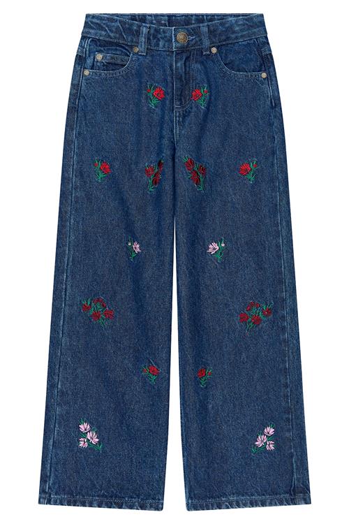 The New Vincetta Jeans Med Bred Pasform Medium Blue Denim  Medium Blue Denim  8 Y  Marineblå  8 år  Piger