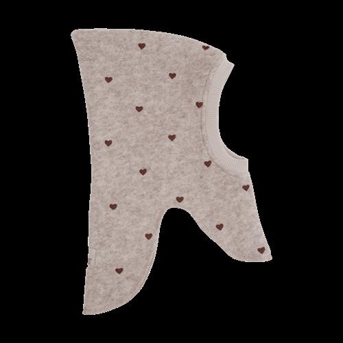 Huttelihut Balaclava Af Uld Sand Melange  Sand Melange-52 cm  Beige  52 cm