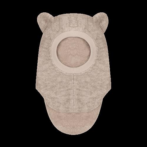 Huttelihut Balaclava I Uld Sand Melange  Sand Melange-50 cm  Beige  50 cm