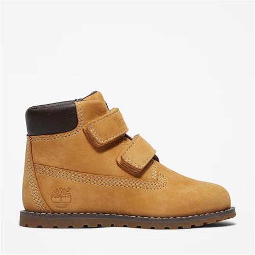 Timberland Pokey Pine Mid Hook & Loop Boot Wheat Wheat 29 EU  Brun  29 EU  Drenge, Piger