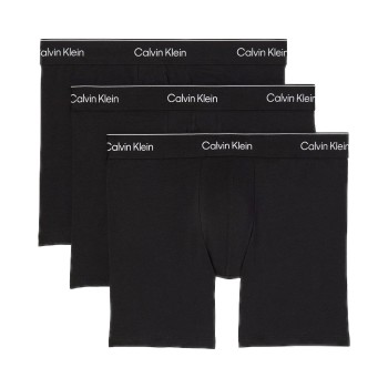 Calvin Klein 3P Icon Cotton Boxer Briefs Sort bomuld Medium Herre