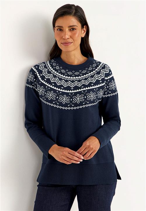 Cellbes of Sweden Jacquard-strikket, mønstret tunika