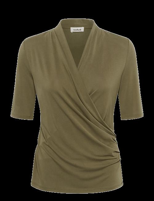 Soaked | Slcolumbine Wrap Blouse Ss | XL