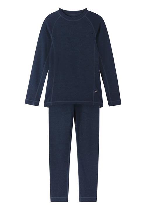 Reima Taitoa Undertøjssæt I Uld Navy  Navy 120 cm  Blå  120 cm  Drenge, Piger