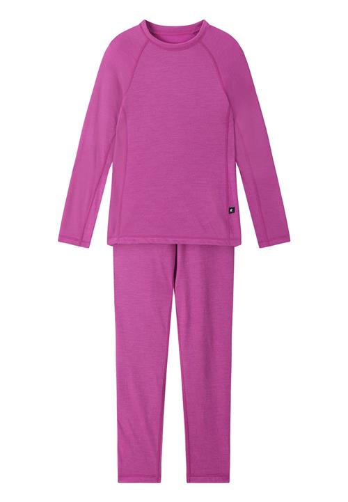 Reima Taitoa Undertøjssæt I Uld Fucshia  Fucshia 140 cm  Lyserød  140 cm  Piger