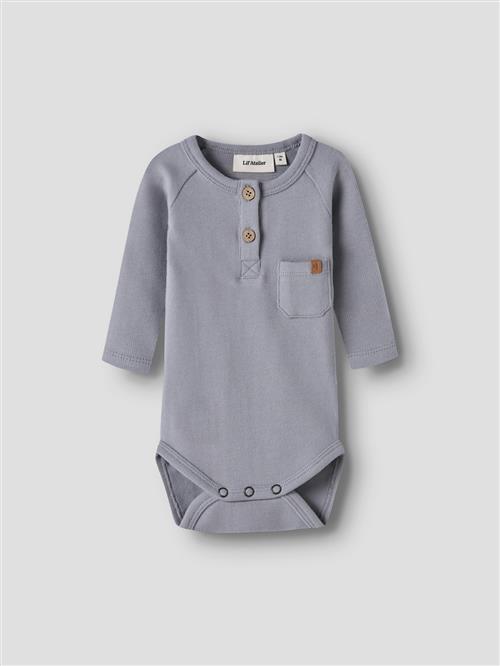 Lil’ Atelier Nbmluno Ls Slim Body Lil Sleet Sleet 56 cm  Grå  56 cm  Drenge