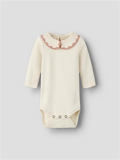 Lil’ Atelier Nbffundo Loa Ls Slim Body Lil Turtledove Turtledove 74 cm  Creme  74 cm  Piger