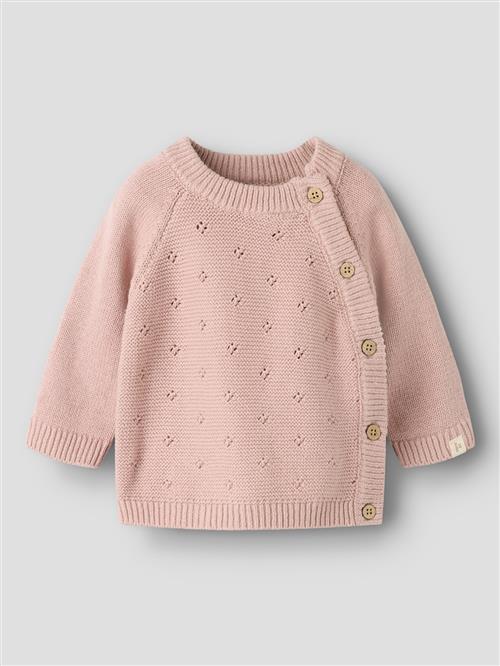 Lil’ Atelier Nbnlaguna Ls Wrap Knit Lil Adobe Rose Adobe Rose 50 cm  Lyserød  50 cm  Drenge, Piger