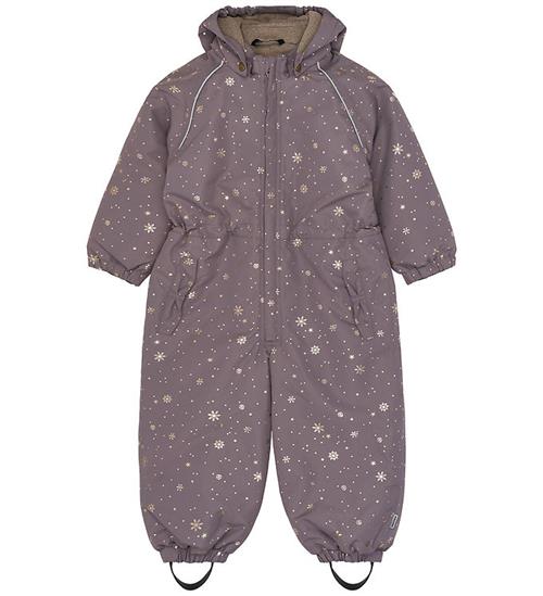 Mikk-Line Flyverdragt - Recycled - Snowflake Glitter AOP