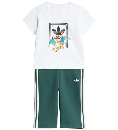 adidas Originals Sæt - Sweatpants/t-shirt - - White/Green
