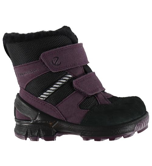 Ecco Vinterstøvler - Uld For - Biom Hike i High - Black/Mauve/Bl