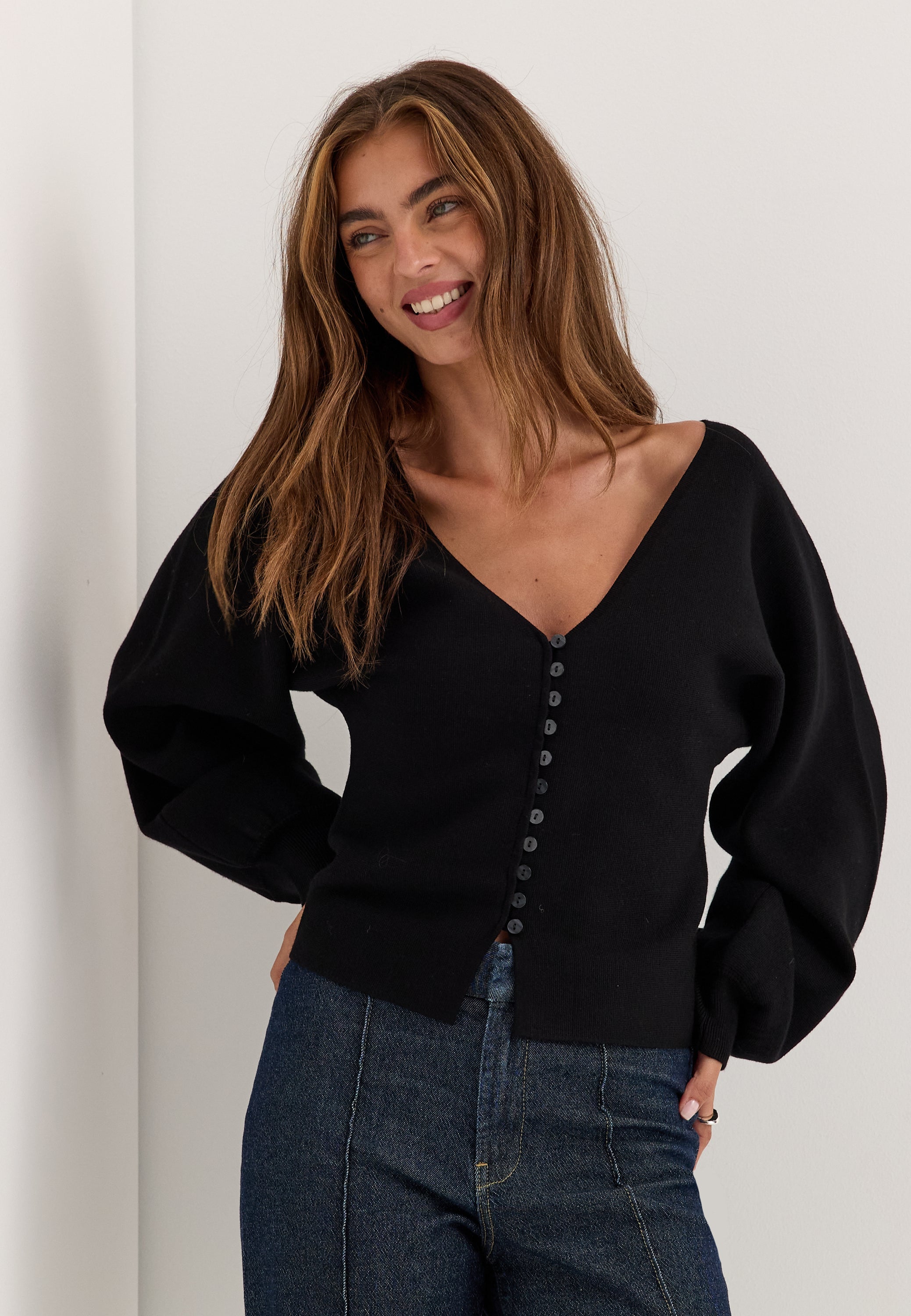 Se BUBBLEROOM Knitted Cardigan hos Bubbleroom