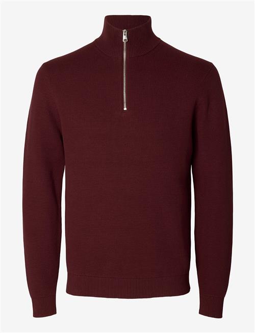 Selected | Slmdane Ls Knit Reg Struc Half Zip Noos | L