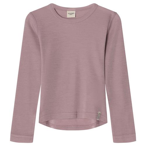Kuling Canberra Wool L/S Shirt Purple Mauve Purple Mauve-134/140 cm Uld Lilla  134/140 cm  Drenge, Piger