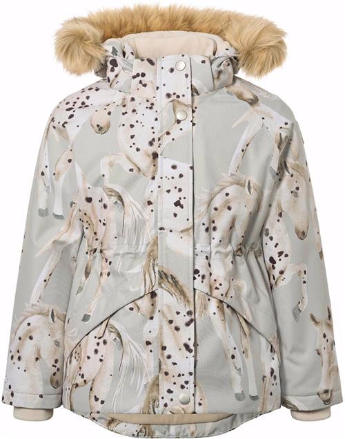 Molo Cathy Fur Jacket Arty Horses Arty Horses 146 cm  Grå  146 cm  Piger