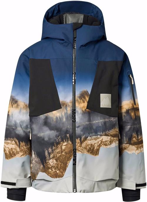 Molo Alpine Jacket Mirror Mountains Mirror Mountains 122 cm  Blå  122 cm  Drenge