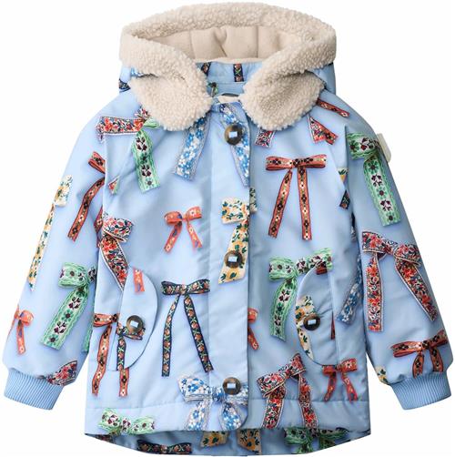 Molo Hopla Jacket Deco Bows Deco Bows 116 cm  Blå  116 cm  Piger